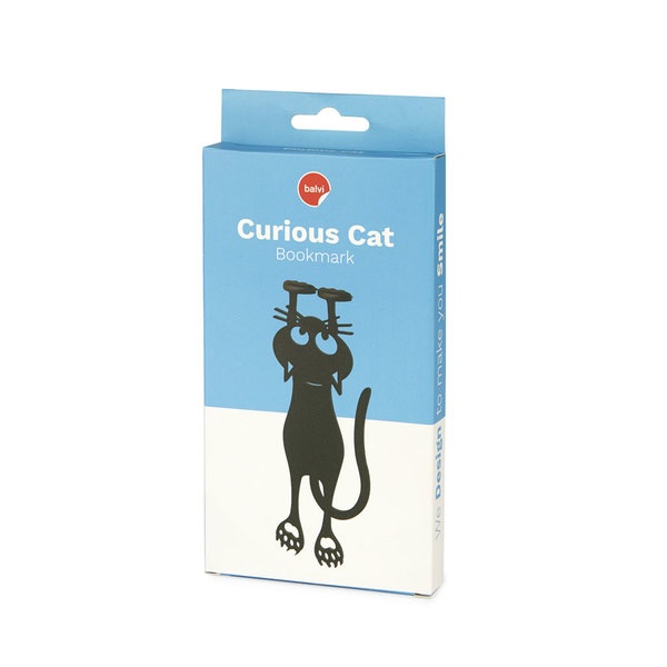 Wholesale Bookmark Curious Cat black - OPTOCO PTY LTD - Fieldfolio