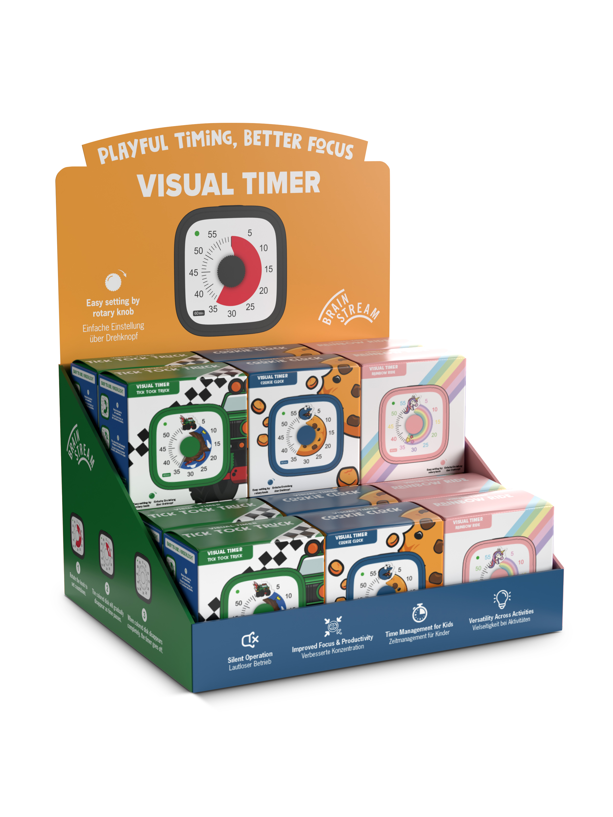 Wholesale Visual Timers - Assorted - 24pc - 8 each of 3 designs ...