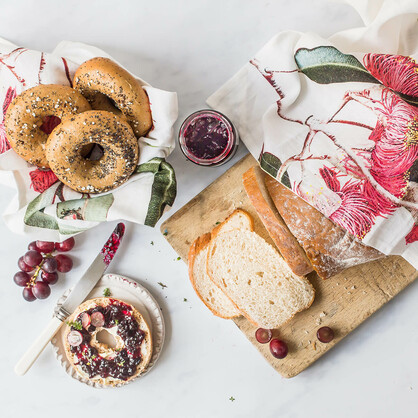 Australian Native Tea Towels - Eucalyptus