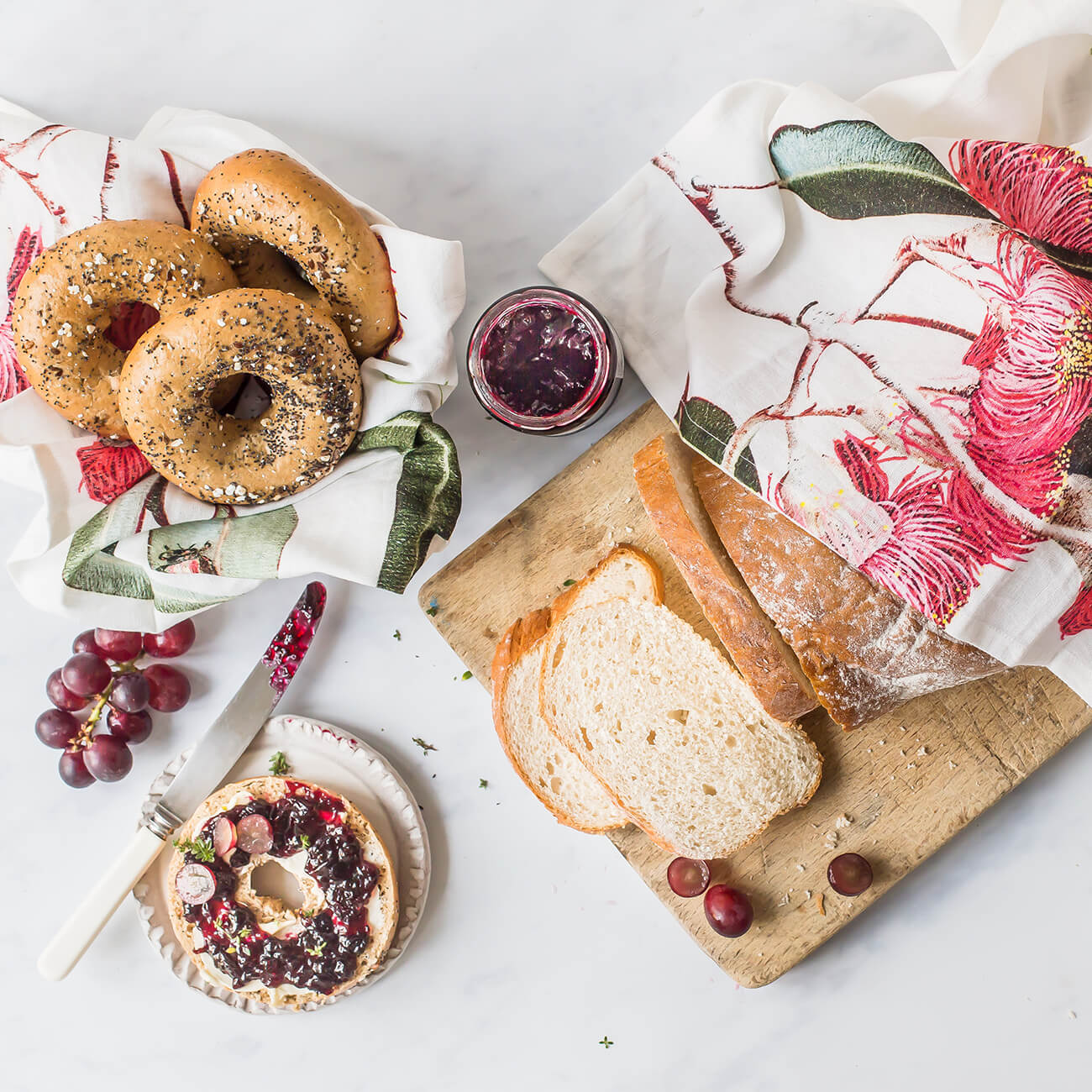 Australian Native Tea Towels - Eucalyptus