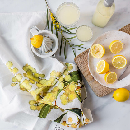 Australian Native Tea Towels - Wattle