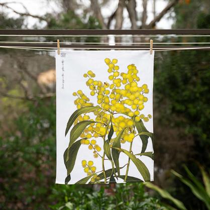 Australian Native Tea Towels - Wattle