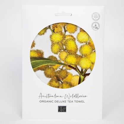 Australian Native Tea Towels - Wattle