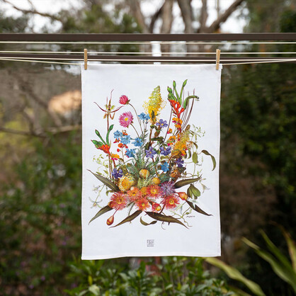 Australian Native Tea Towels - Mr Towaza's Bread Board