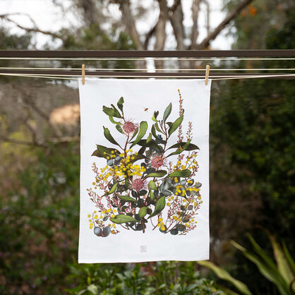 Australian Native Tea Towels - Three for Honey