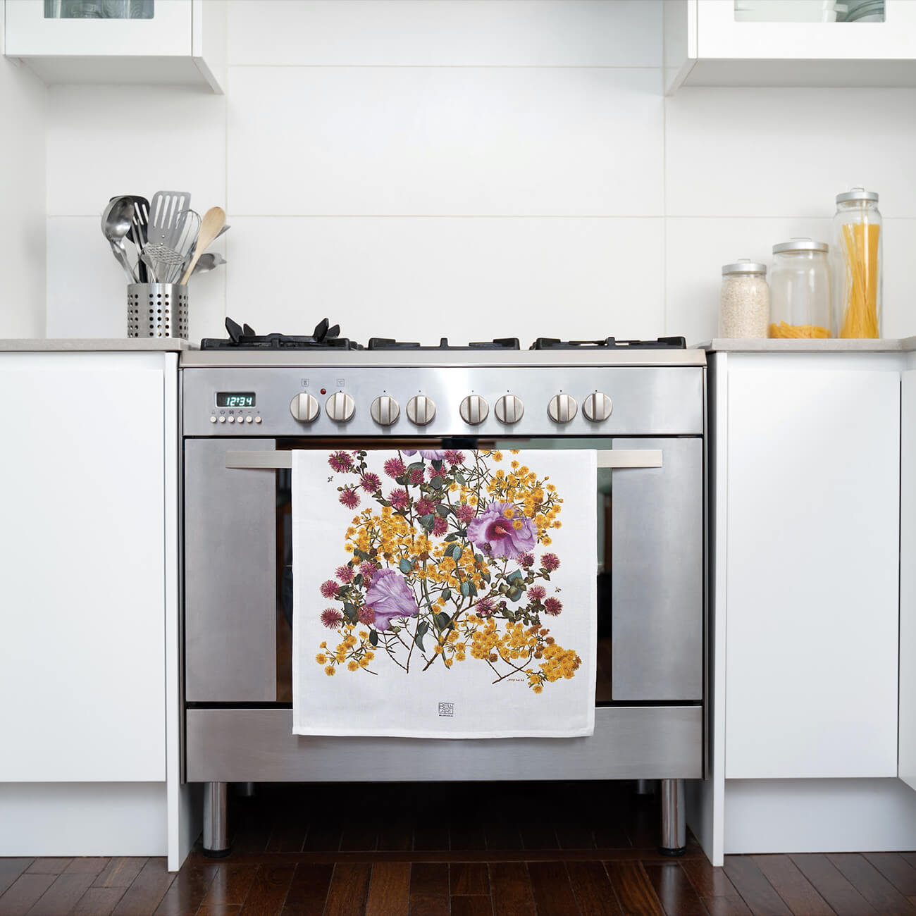 Australian Native Tea Towels - Yellow Morrison
