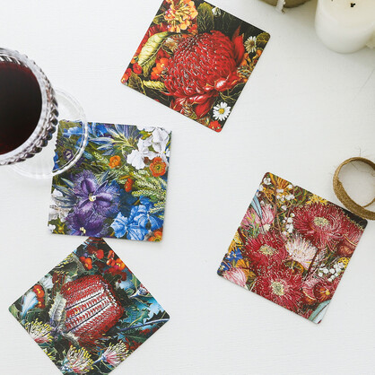 Wildflowers Drink Coasters