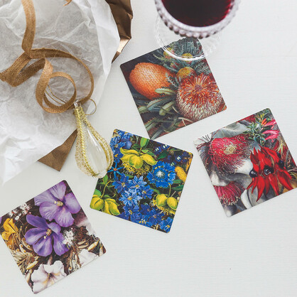 Wildflowers Drink Coasters