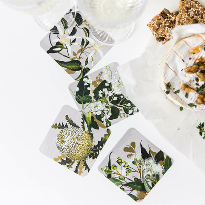 White Collection Drink Coasters
