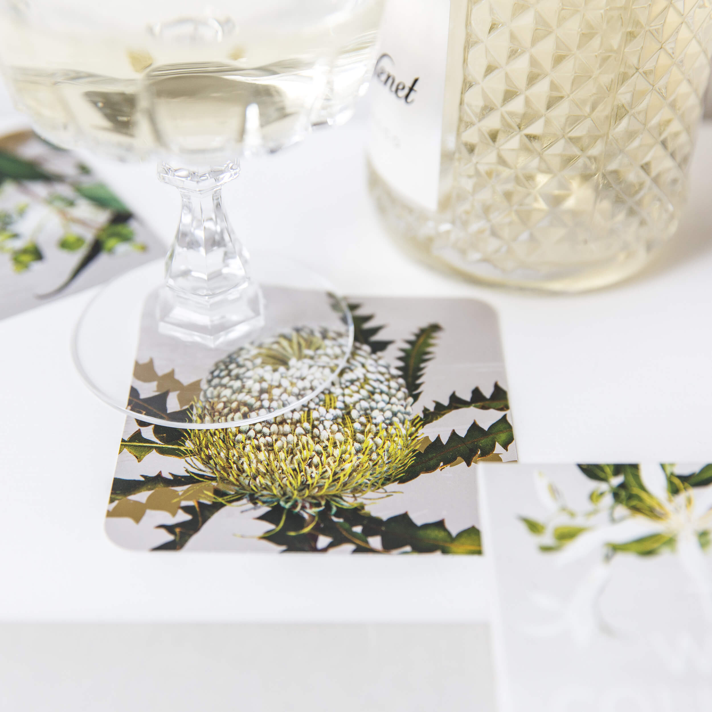 White Collection Drink Coasters