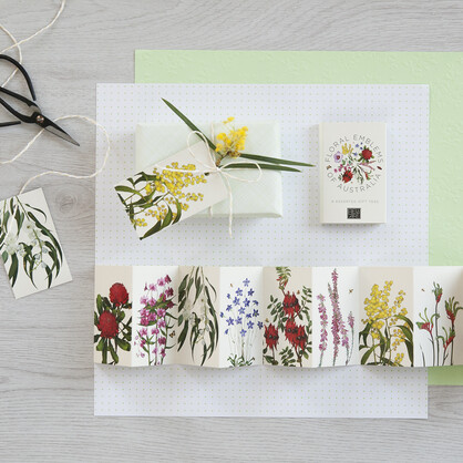 Floral Emblems Gift Tag Wallet