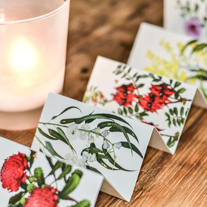 Floral Emblems Gift Tag Wallet