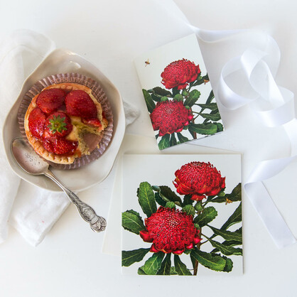 Floral Emblems Art Card - Waratah (NSW)