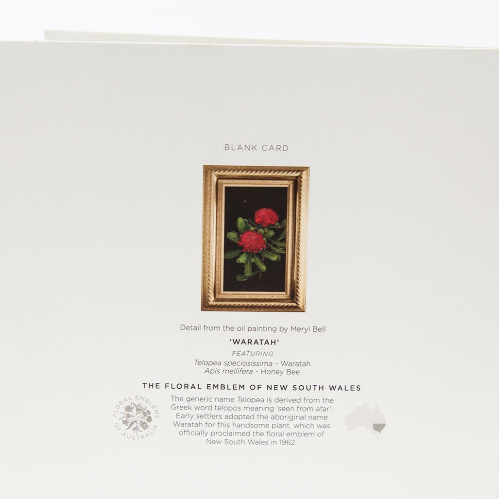 Floral Emblems Art Card - Waratah (NSW)