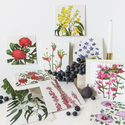 Floral Emblems Art Card - Waratah (NSW)