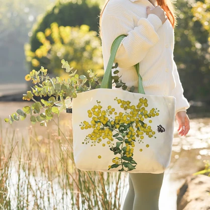 Wattle Organic Canvas Tote Bag