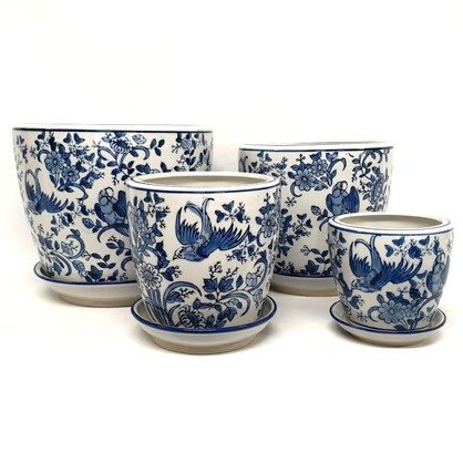PE0065 - SET 4 STRAIGHT PLANTERS