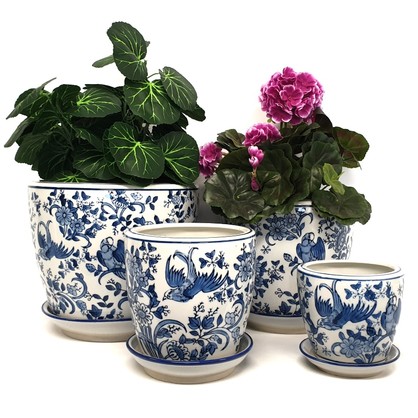 PE0065 - SET 4 STRAIGHT PLANTERS