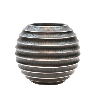 CZ001 -BLACK STIPED POT