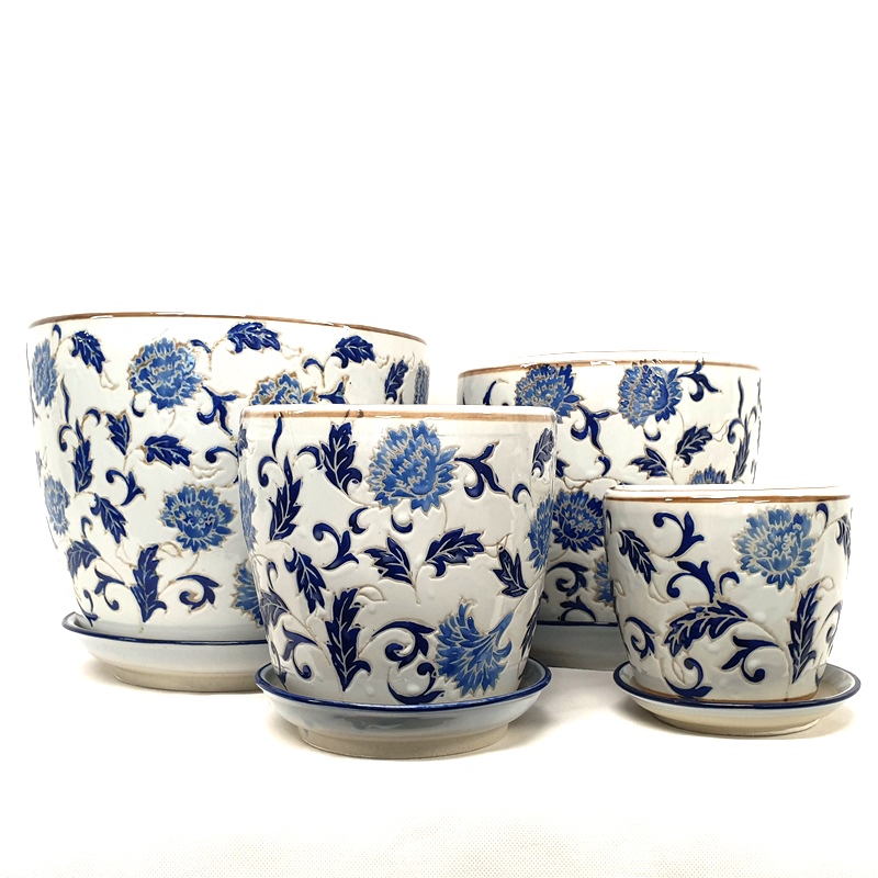 PE0059 - SET 4 STRAIGHT PLANTERS