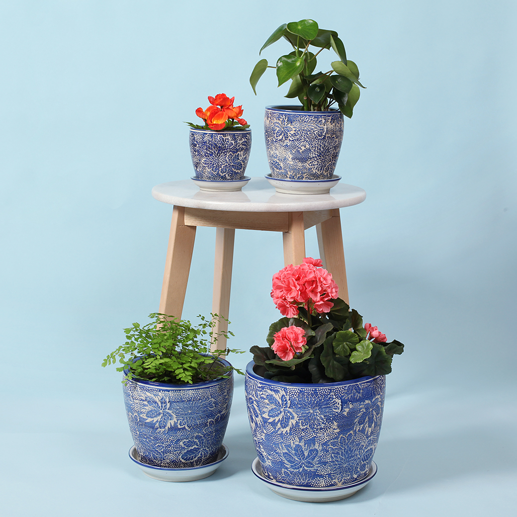PE0080 - SET 4 PLANTERS - MARIMEKKO