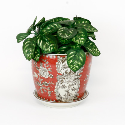 PE0043 - SET 4 PLANTERS - TANGERINE