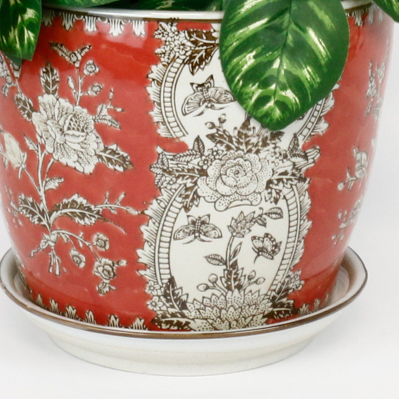 PE0043 - SET 4 PLANTERS - TANGERINE