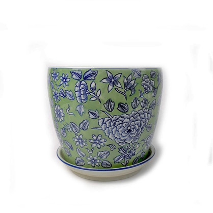 PE0073 - SET 4 PLANTERS GREEN