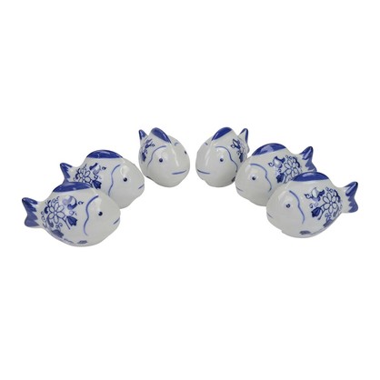 PE1005 - MEDIUM BLUE AND WHITE FLOATING FISH