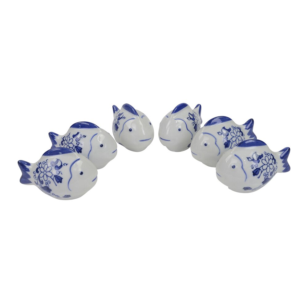 PE1005 - MEDIUM BLUE AND WHITE FLOATING FISH