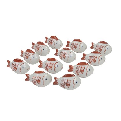 PE1006 - SMALL RED AND WHITE FLOATING FISH
