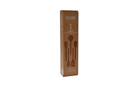 St Clare 5 piece Acacia Utensil Set LESS 30%