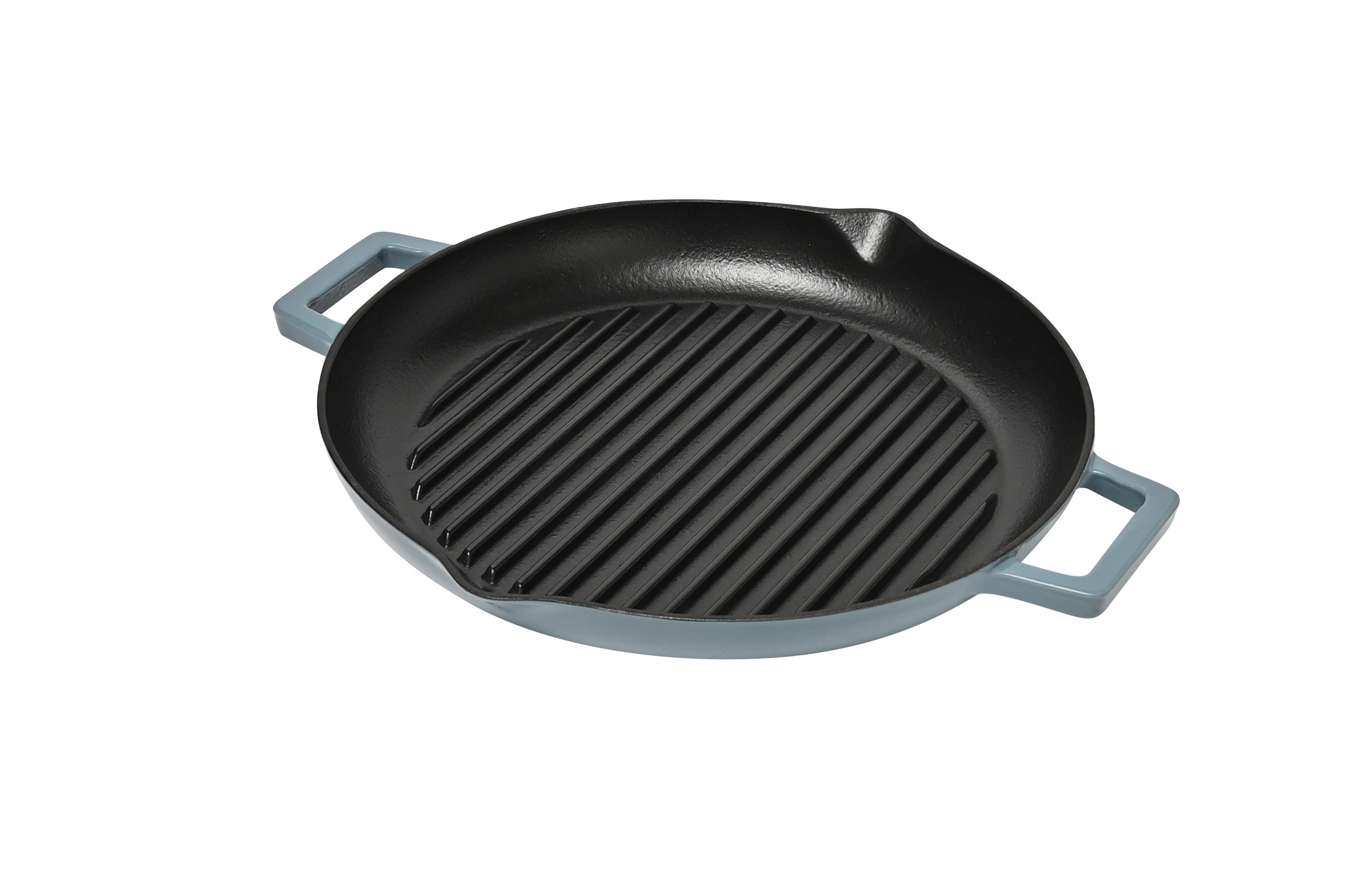 Classica Cast Iron Grill Pan 31cm, Sky Blue