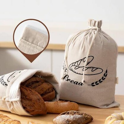 Brunswick Bakers Reusable Linen Bread Bag