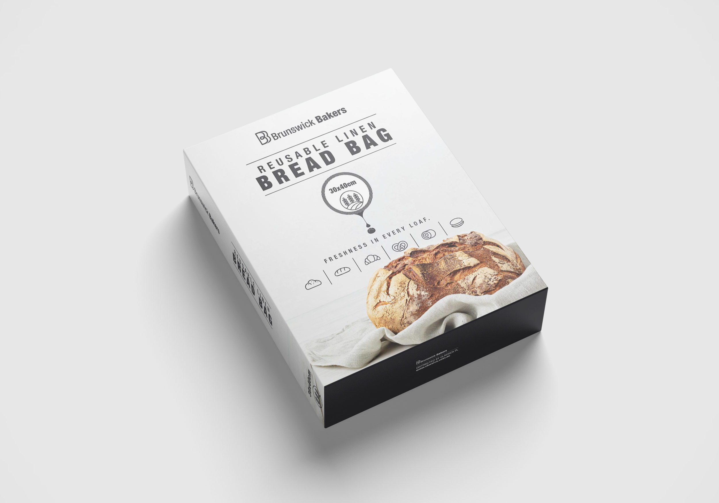 Brunswick Bakers Reusable Linen Bread Bag