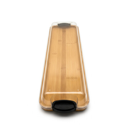 Rectangular Bamboo Tray with PS Lid