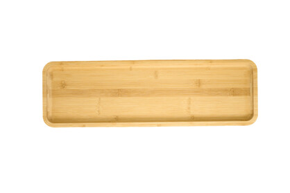 Rectangular Bamboo Tray with PS Lid