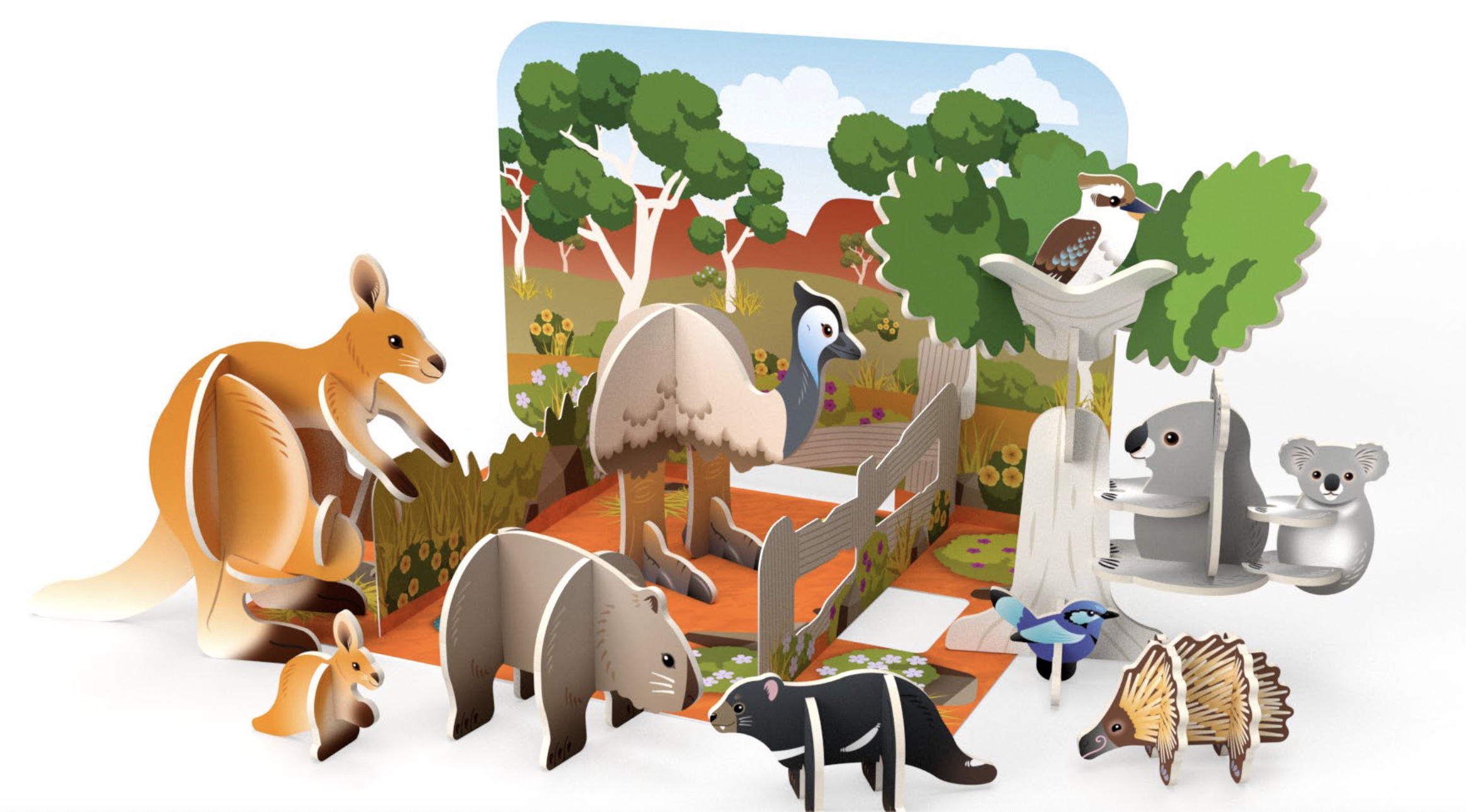 97950: Australian Animals Playset