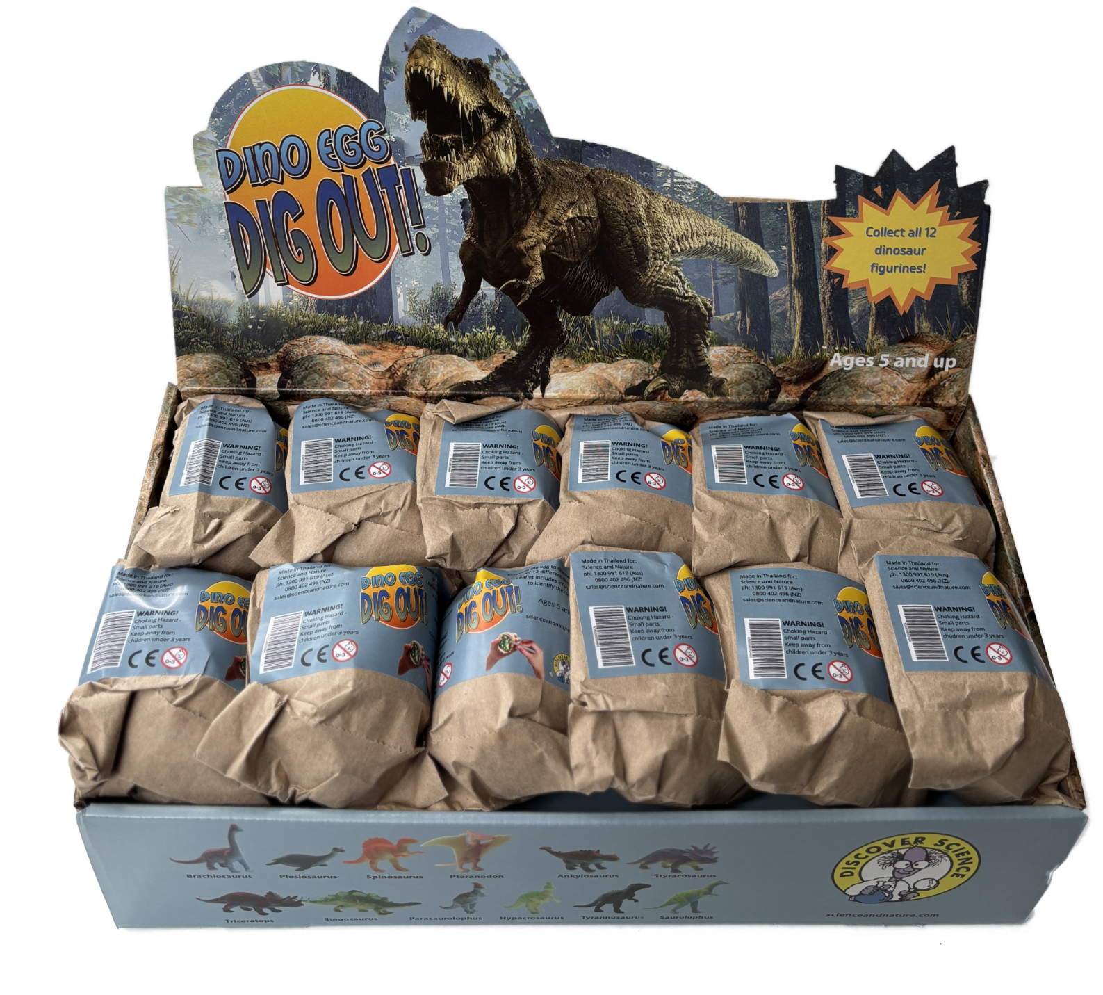5046: Dino Egg Dig Out Display