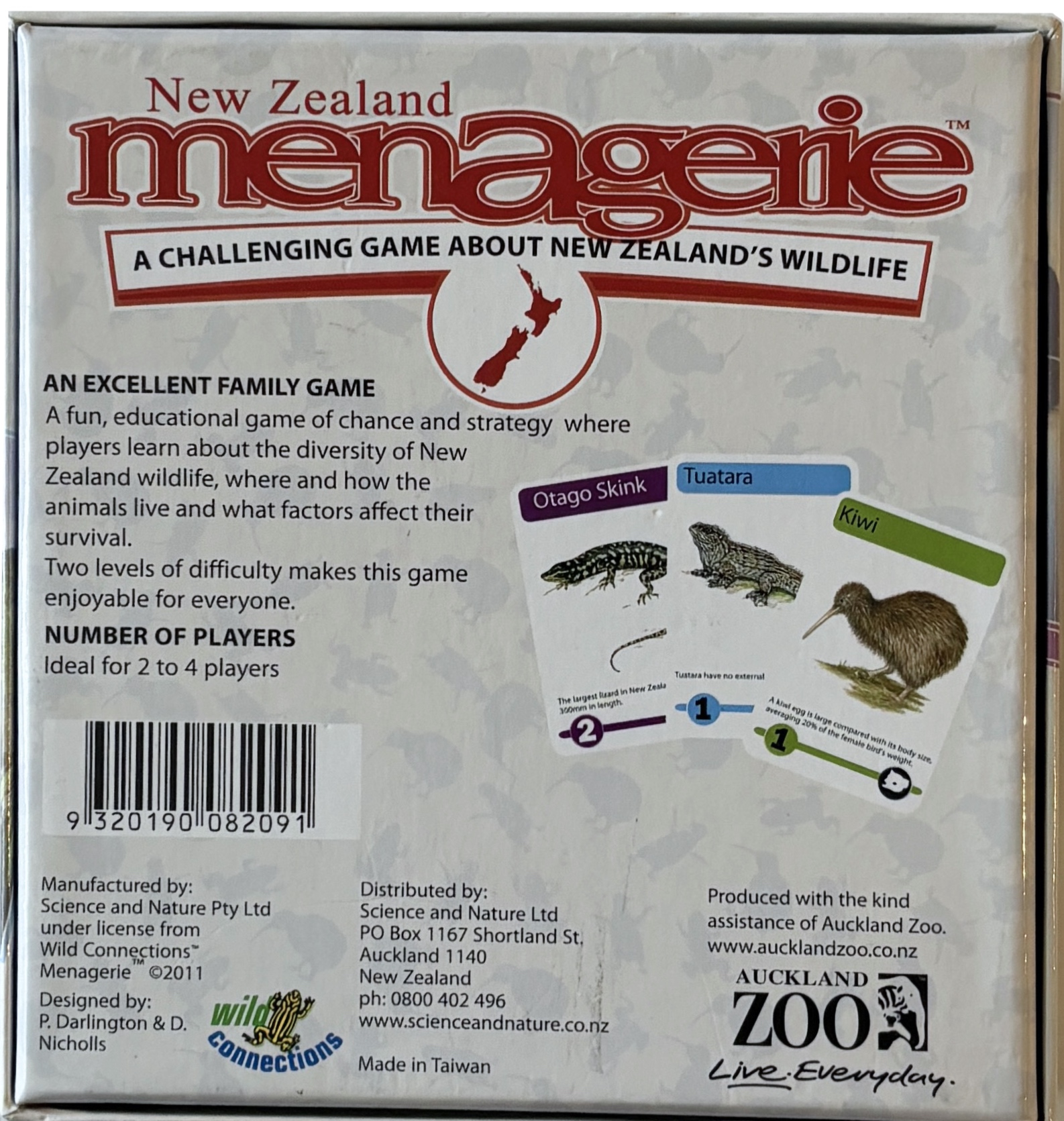8209: New Zealand Menagerie Game