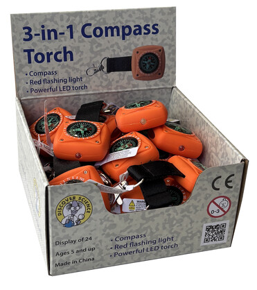 5018: 3-in-1 Compass Torch