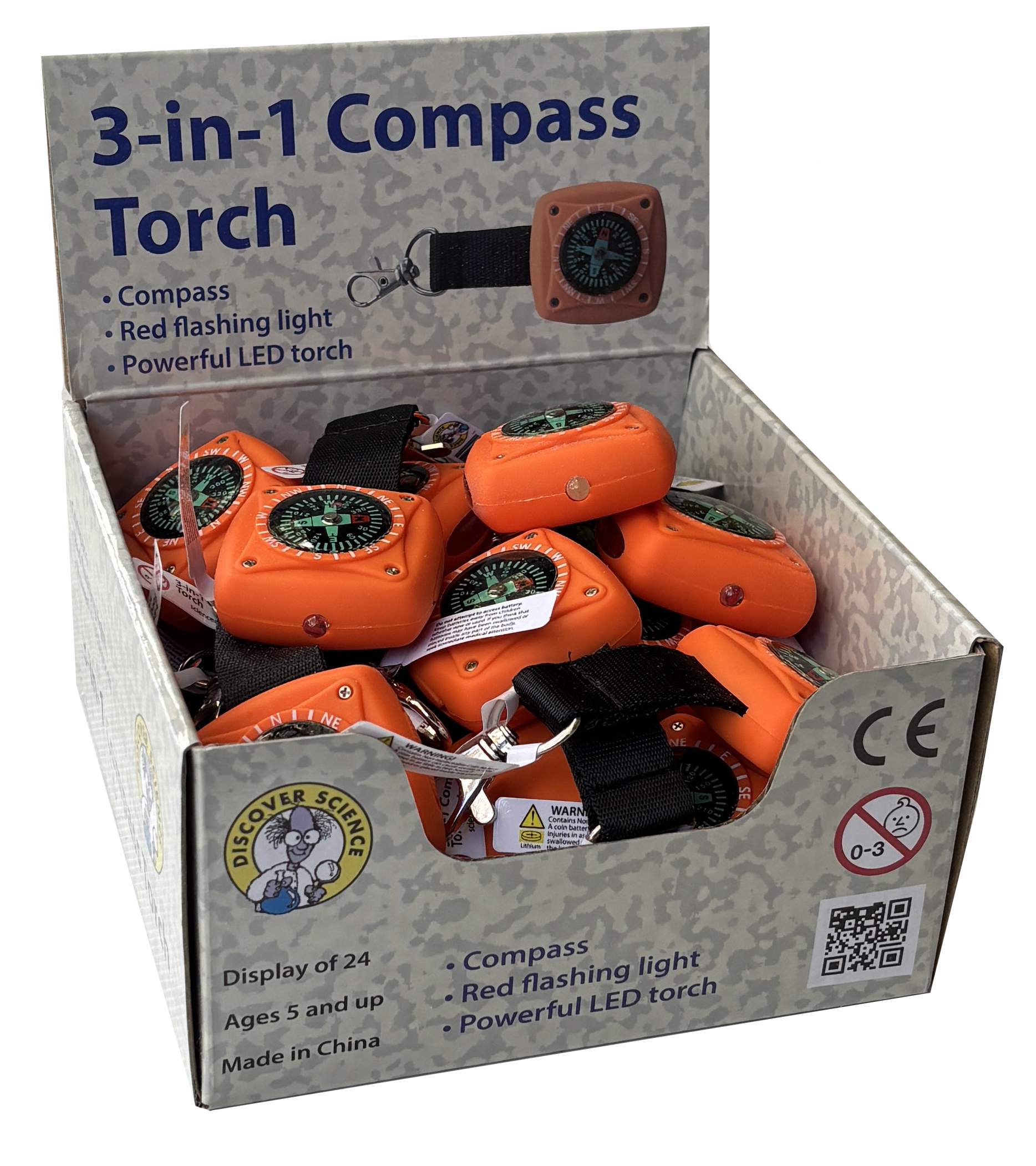 5018: 3-in-1 Compass Torch
