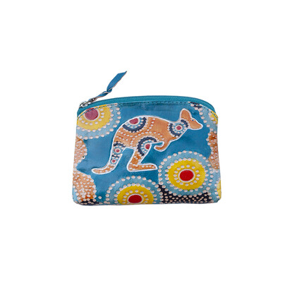 LP04GOK - Hand Crafted and Hand Painted Leather Utility Purse 11 X 7.5cm