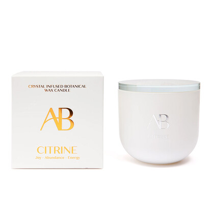 340g Jar Candle with Crystals - Citrine WX331CI