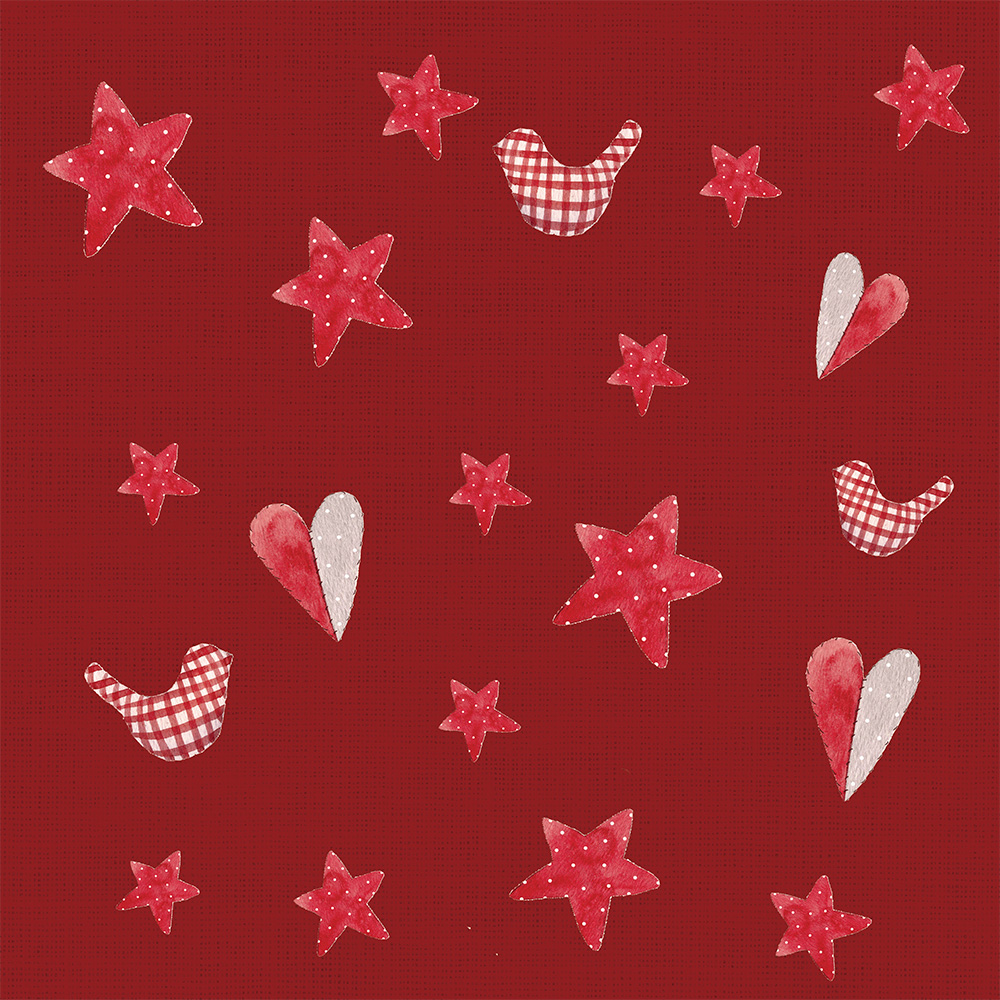 LUNCHEON - ARTISAN JOY RED WX210863