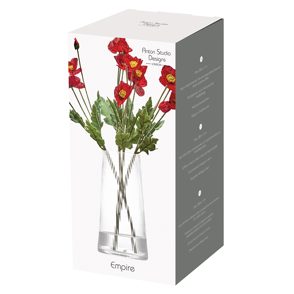ASD EMPIRE VASE LARGE CLEAR ASD10357