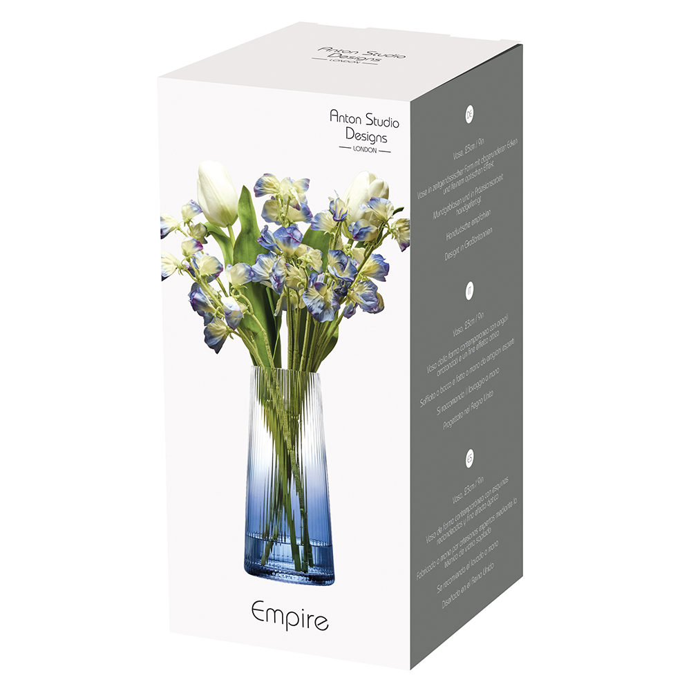ASD EMPIRE VASE SMALL BLUE ASD10369
