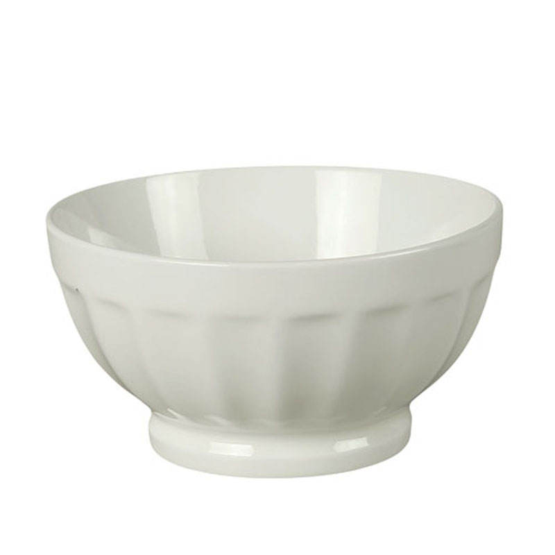 BIA LATTE BOWL RIBBED WHITE 450ML (4) SB900107-4