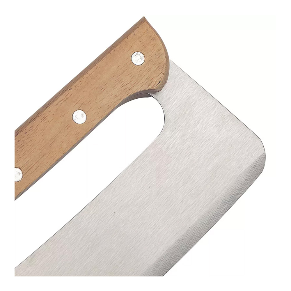 PIZZA ROCKER CUTTER WITH WOOD HANDLE 33C J07940