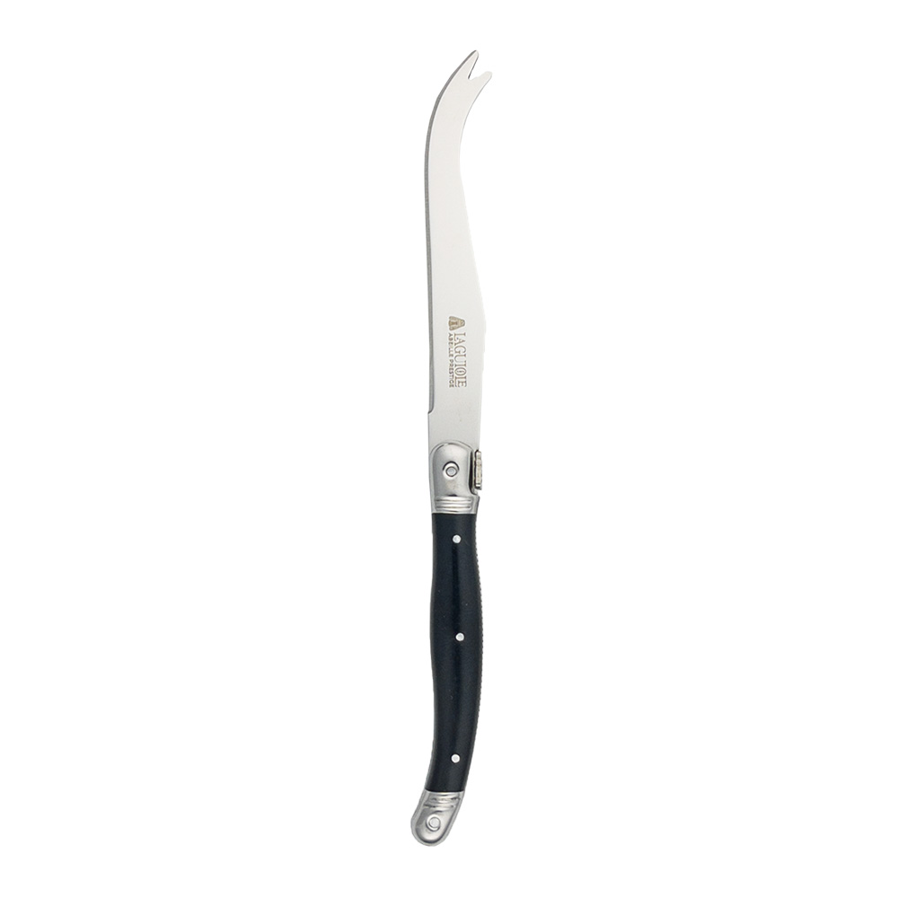 LAGUIOLE CHEESE KNIFE/SPREADER 2PC BLACK LA2PCBK